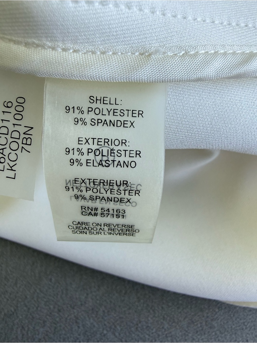 NWT, Karl Legerdeld Women's White Zip Moto Jacket - Picture 8 of 9